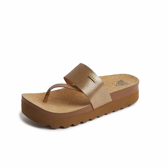 REEF WOMEN'S CUSHION SOL HI PLATFORM SANDALS SIZE: WOMEN 8 COPPER