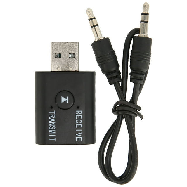 Transmisor y receptor de audio USB con interfaz de salida dual, circuito independiente 5.0+EDR, receptor USB inalámbrico para computadora