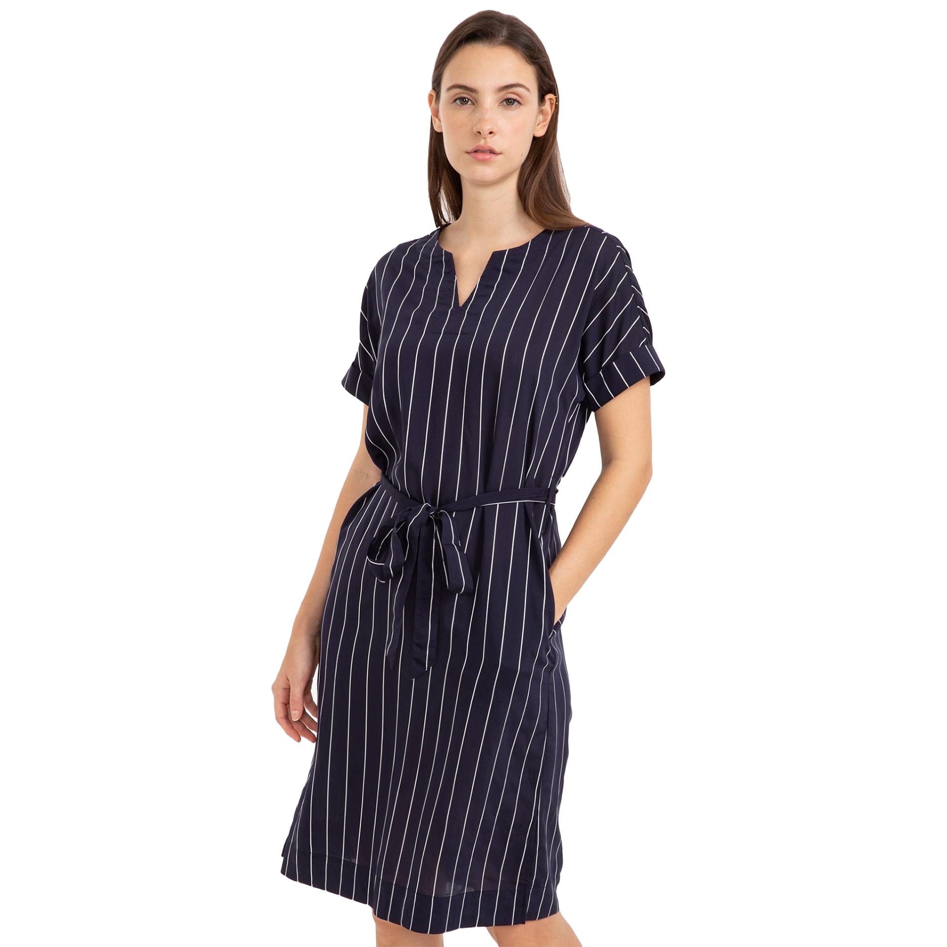 striped dress womens