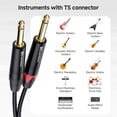thumbnail image 4 of Cable de audio Matters Dual TS de 1/4 pulgadas a Dual RCA de 1,8 m, 4 of 7