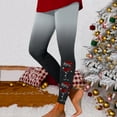 thumbnail image 2 of Arlun Christmas Leggings for Women High Waist Stretchy Christmas Graphic Print Workout Leggings Soft Lightweight Comfortable Casual Tight Pants Xmas Themed Leggings Dark Gray4 XXL, 2 of 5