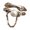 Steel Color, variant on Double Layer Adjustable Delicate Chain Opening Rings Alloy Texture Suitable for Wedding Parties Wear