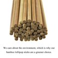 6inches/15cm 80Count Carbonized Bamboo Wood Lollipop Stick Wood Cake