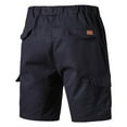 thumbnail image 3 of Erwazi Men's Cargo Shorts Cotton Classic Relaxed Fit Casual Shorts Elastic Waist Multi Pockets Summer Shorts Outdoor Athletic Shorts, 3 of 3