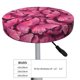 thumbnail image 4 of Balery Pink Butterfly Fundas de asiento para taburete de bar redondo de tela de terciopelo ajustables que protegen de arañazos y manchas para sillas de 14 a 17 pulgadas.-13 inch, 4 of 7