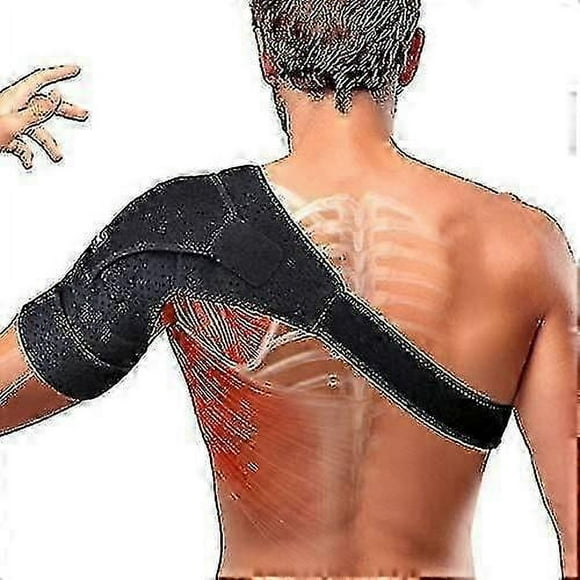 Magnetic Shoulder Brace, Compression Support Wrap Belt, Adjustable Stabilizer,arm Injury Prevention For Dislocated Ac Joint, Labrum Tear, Pain, Arthri
