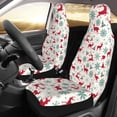 thumbnail image 2 of Pofeuu Vintage Christmas Reindeer Print Automotive Car Seat Covers Flat Cloth Full Set Seat Covers,Car Seat Covers front seats for Cars Trucks and SUVs(Two packs), 2 of 7