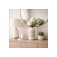thumbnail image 3 of Ceramic Vase with Decorative Pattern for Living Room and Home Accents - Modern Flower Vase for Room, Bedroom or Office Decor - Ideal for House and Table Decor Displays - 12", Ivory & Tan, 3 of 15
