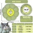 thumbnail image 2 of HSHDLDF Cat Cone Collar Soft Protective Collar for Cat After Surgery Adjustable Cat Recovery Collar Comfortable and Lightweight Elizabethan Collar for Cat Kitten (Green Large), 2 of 6