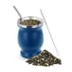thumbnail image 1 of Paquete de taza de mate y bombilla - El paquete de Yerba Mate incluye una taza de Yerba Mate, dos Bombill Mates (pajitas) y cepillos - Acero inoxidable de doble pared - Calabaza Yerba Mare fácil de li, 1 of 5