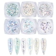 thumbnail image 1 of Kits de purpurina de lentejuelas holográficas para decoración de uñas, 6 cajas de uñas 3D con purpurina metálica, escamas brillantes, polvo acrílico, lentejuelas para decoración de uñas, puntas de man, 1 of 5