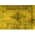 thumbnail image 1 of Ahgly Company Machine Washable Indoor Rectangle Persian Yellow Traditional Area Rugs, 2' x 4', 1 of 4