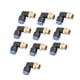 thumbnail image 2 of Conexiones rápidas neumáticas, 10 piezas Codo neumático Conector rápido Conector rápido neumático Valor excepcional, 2 of 14