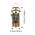 thumbnail image 3 of Christmas Miniature Sled Model 1 Set Hanging Sleigh Decoration for Tabletop Display, 3 of 10