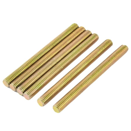 Bronze Threaded Rod - Uxcell M8 x 90mm 1.25mm Pitch Fully Threaded Rod Bar Bolt Bronze Tone (6-pack)