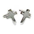 thumbnail image 3 of Gemelos de Cruz de Religión Cristiana para Hombres Perfecl Tono de Latón 1 Par 18x13mm, 3 of 7
