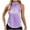 Purple, variant on Halter Tops for Women Fashion Summer Casual Mock Neck Satin Sleeveless Tunic Blouses Dressy Tank Tops