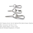 thumbnail image 5 of Tornillos de acero inoxidable ZHCH M3 * 40 autorroscantes con tornillos de abrazadera manual 20 piezas, 5 of 5