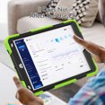 thumbnail image 4 of Case for iPad Air 3rd Generation 2019/iPad Pro 10.5 Inch 2017 with Screen Protector, 360 Degree Rotating Kickstand Hand Strap Heavy Duty Shockproof Cover with Shoulder Strap, Lime, 4 of 7