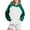 Mint Green3, variant on GigrtiJin Women's Hooded Sweatshirt Fall Winter Long Sleeves Colorblock Hoodies Casual Pullover Tops with Pocket