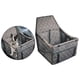 thumbnail image 3 of Funda para asiento de coche 2 en 1 para perros, hamaca para mascotas, impermeable, protector para transportín de gatos marrón, 3 of 6