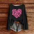 thumbnail image 2 of Chandail pour Femmes Manches Longues Sensibilisation au Cancer du Sein Col Rond pour Mode Tricot, Pulls pour Femmes, 2 of 4