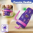 thumbnail image 4 of Magma Life Termo Acero Inoxidable para Niños Mini Flip de Las Guerreras K-Pop, 532 ml (18 oz), Doble Pared, Tapa Antiderrames con Popote, Mantiene Frío y Caliente, 4 of 7