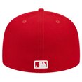 thumbnail image 4 of Men's New Era Red Chicago Cubs Logo 59FIFTY Fitted Hat, 4 of 6