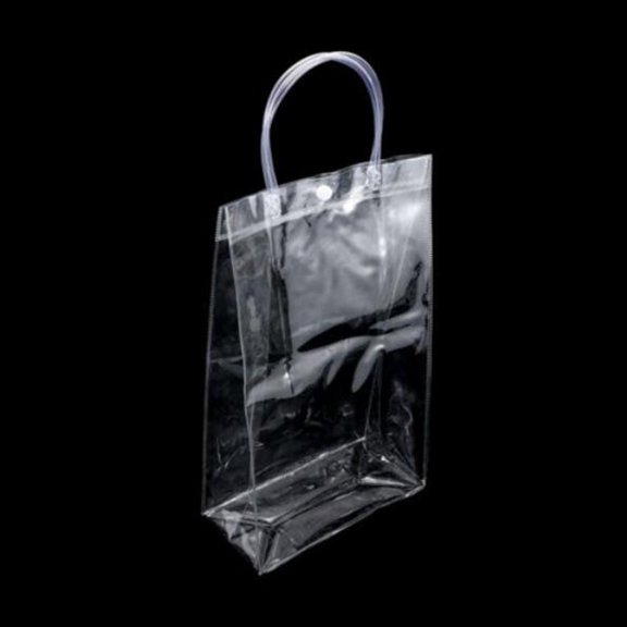 Ikeay Storage Bag Clearance! Clear Tote Bag Pvc Transparent Shopping Bag Handbag Storage Gift Bag Case, Plastic Bag