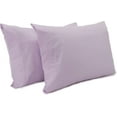 thumbnail image 4 of Superity Linen Pillow Cases Queen Size - Open Enclosure - 2 Pack - 100% Soft and Comfortable Premium Cotton - Lavender, 4 of 7