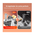 thumbnail image 3 of Dispensador De Jabón Liquido Con Porta Esponja Fregadero Lab.G Plateado, 3 of 5