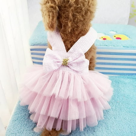 HUA TRADE Dog Dress Puppy Dog Pet Dress Skirt Princess Dresses Pet Coat Apparel Costume M