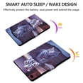thumbnail image 3 of Allytech iPad 9.7 Case 6th 5th Generation, iPad Air 1 2 Case, Slim Fit Folio Flip Kickstand Auto Sleep Wake Drop Protection Magnetic Clasp Pencil Holder Cover for Apple iPad 9.7 2018/2017, Tiger Cat, 3 of 5