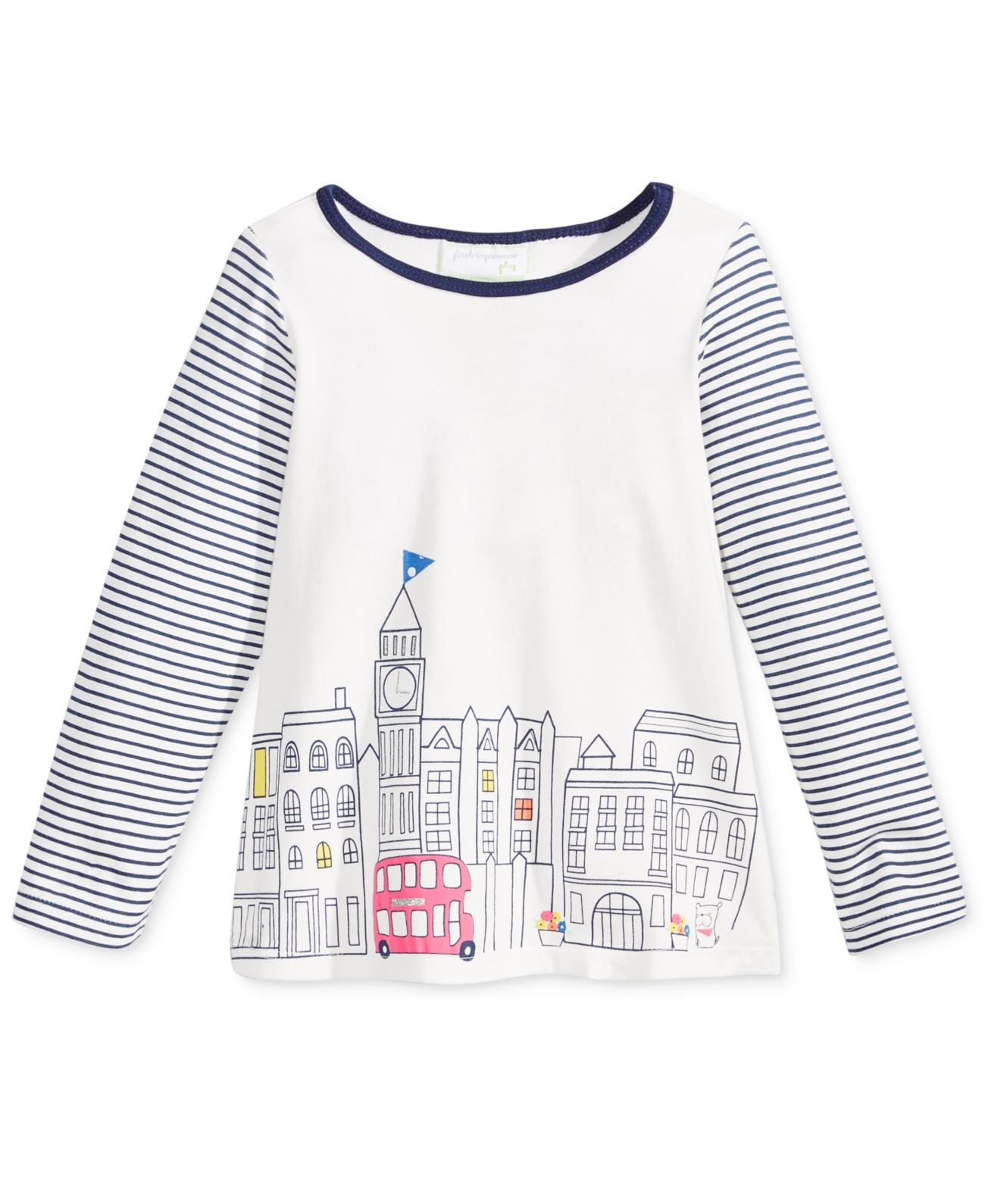 First Impressions LongSleeve GraphicPrint TShirt, Baby Girls 6/9M