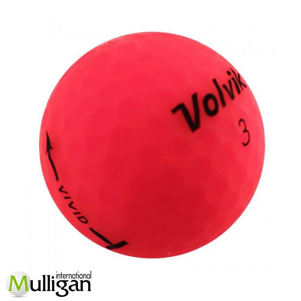 Mulligan - 48 Volvik Vivid 5A Recycled Used Golf Balls, Pink