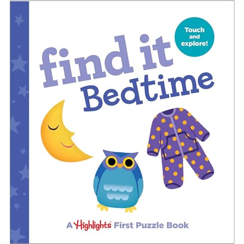 Pre-Owned Find It Bedtime: Baby's First Puzzle Book (Highlights Find It Board Books)
