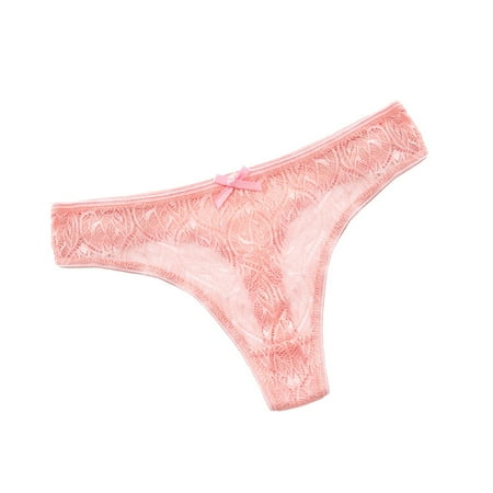 

Womens Lingerie Panties Color Solid In Waist Thong Lace For Low Patchwork Seamless Underwear For Women