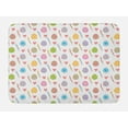 thumbnail image 1 of Easter Bath Mat, Colorful Eggs with Stripes Dots Leaves Branches and Hearts Joyous Spring Elements, Plush Bathroom Decor Mat with Non Slip Backing, 29.5" X 17.5", Multicolor, by Ambesonne, 1 of 2