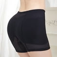 thumbnail image 4 of SWSMCLT Women's Butt Lifter Shapewear Shorts Padded Mesh Boyshorts Tummy Control Dip Lifting Underwear Seamless Thigh Slimmer Hip Enhancer Body Shaper Panties Black Large, 4 of 4