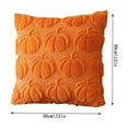 thumbnail image 3 of Fall Pillow Covers 11.8x11.8 Inch Autumn Pumpkin Throw Pillow Cases Soft Plush Cushion Covers 3D Embroidered Decor for Couch Sofa Bedroom Living Room Farmhouse Home Decor, Thanksgiving Pillow Covers, 3 of 5