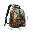 thumbnail image 2 of Yiaed Skull Butterfly Sunflower Print School Backpack College Backpack Daypacks for Students High School Spacious and Durable Daypack for Work and Travel-One Size, 2 of 6