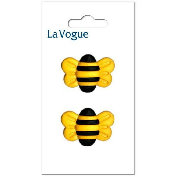 La Vogue 31mm Shank button - Bee, La Vogue 31mm shank button