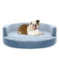 thumbnail image 3 of Deluxe Orthopedic Memory Foam ROUND Sofa Lounge Dog Bed - Large - Grey, 3 of 8
