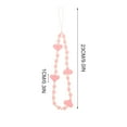 thumbnail image 2 of 2pcs Wrist Hand Strap Grip Lanyards Loving Heart Decors Heart Shape Beads Lanyards, 2 of 7