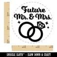 thumbnail image 2 of Future Mr & Mrs Wedding Engagement Self-Inking Rubber Stamp Ink Stamper - Brown Ink - Small 3/4 Inch, 2 of 7