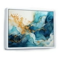 thumbnail image 2 of Designart "Liquid Art Fusion Of The Ocean" Ocean Floater Framed Wall Art Living Room, 2 of 5