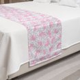 thumbnail image 2 of Floral Bed Runner, Design of Blossoming Flowers in Pastel Tones, Decorative Accent Bedding Scarf for Hotels Homes and Guestrooms, Queen, Pale Pink Ceil Blue, by Ambesonne, 2 of 2