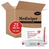 Mediwiper Alcohol-Free Unscented Travel Hand Wipes, 500 Wipes (20ct x 25 Packs)