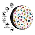 thumbnail image 4 of Fotbe Ladybugs And Flowers Funda de Llanta de Repuesto con Estampado, Engrosada, Ajuste Universal para Jeep, Remolque, RV, SUV, Camión-17 inch, 4 of 6