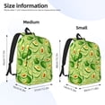 thumbnail image 3 of Lsque Green Avocado Pattern Canvas Daypack, Durable Backpack, High-quality Versatile Backpack,Vintage Compact Backpack-Medium, 3 of 6